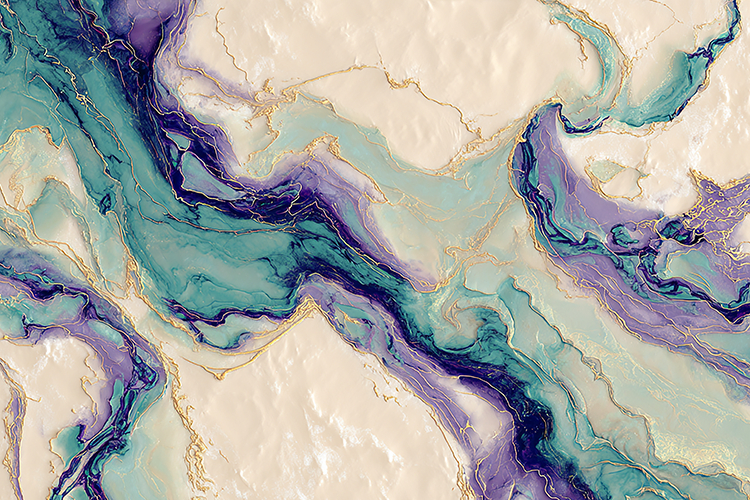 Teal Purple Marble Seamless Texture