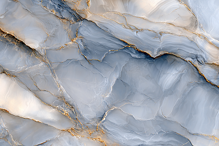 Soft Blue Gold Marble Art Bundle