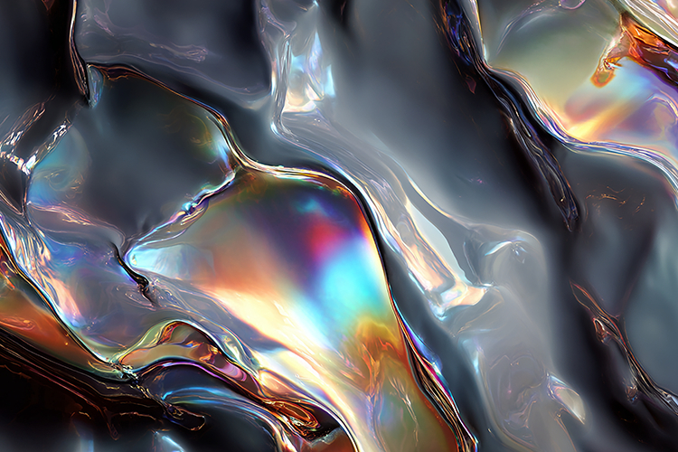 Dark Iridescent Marble Art Bundle