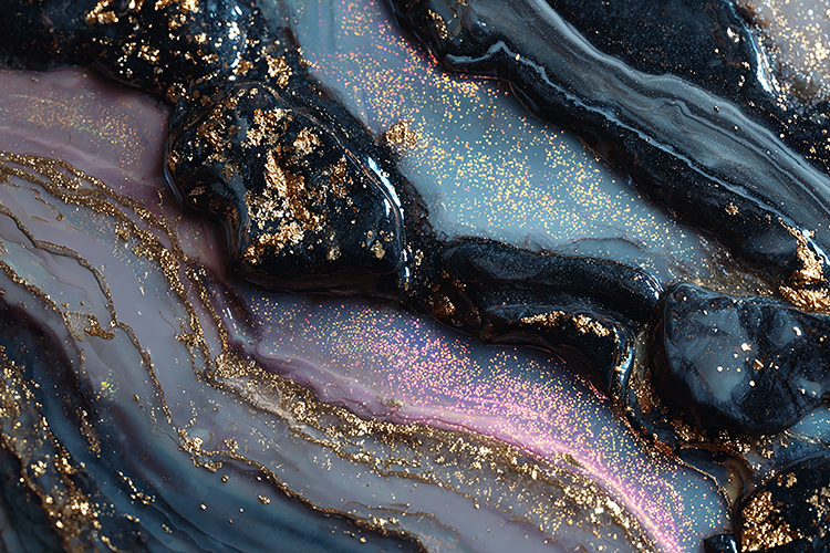 Black Blue Gold Geode Marble Bundle