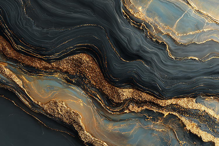 Dark Emerald Gold Marble Art Bundle