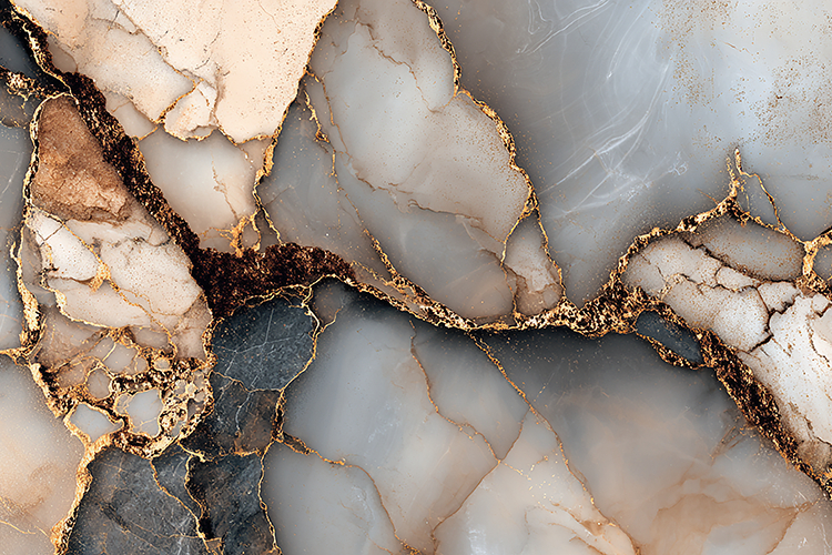 Beige White Gold Marble Art Bundle