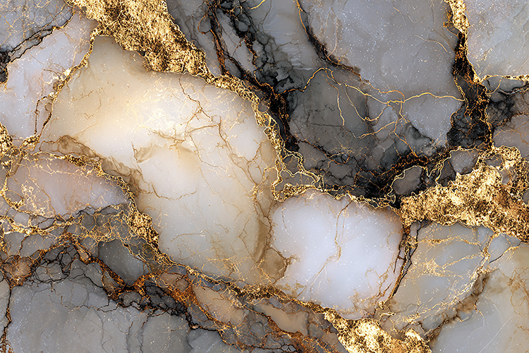 White Gold Crystal Marble Art Bundle