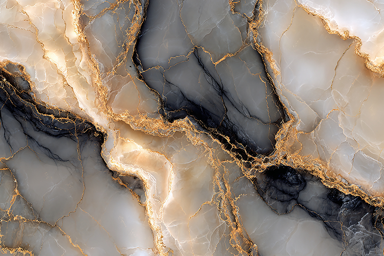 Grey Black Gold Marble Art Bundle