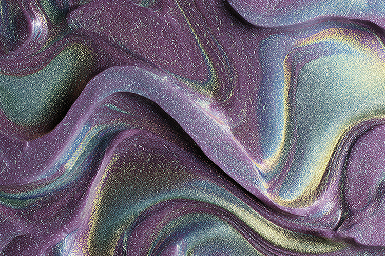Deep Purple Pearlescent Texture with Iridescent Swirls