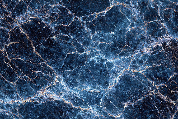 Blue Quartz Stone Texture with Intricate Glowing Veins
