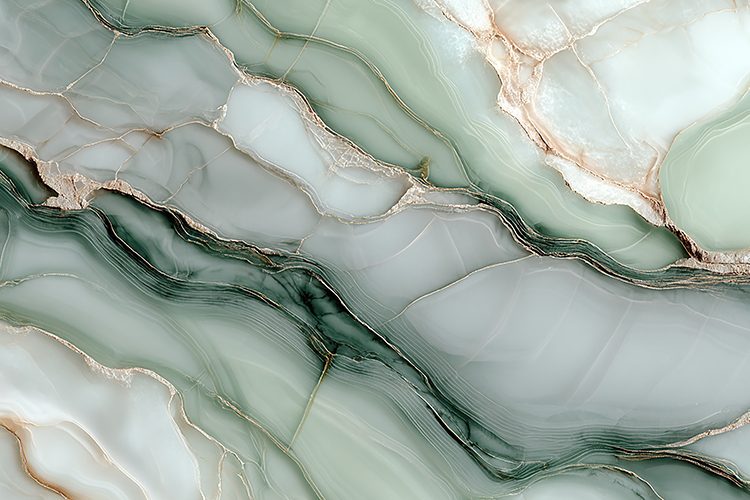Elegant Sage Green and White Onyx Texture with Gold