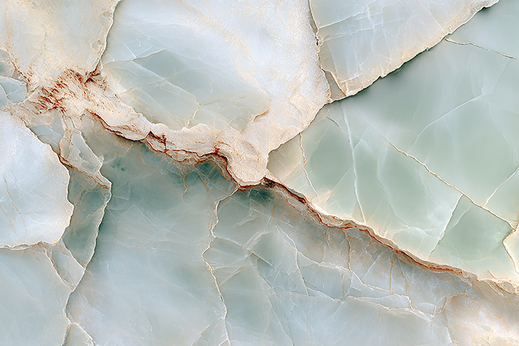 Luxury Mint Green Onyx Texture with Deep Fractured Veins