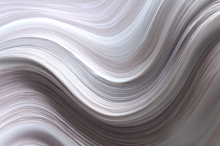 Elegant Pearl White Liquid Satin Texture with Smooth Waves