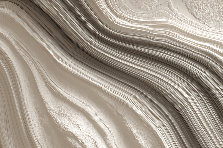 Ivory Sandstone Texture with Deep Rhythmic Wave Grains