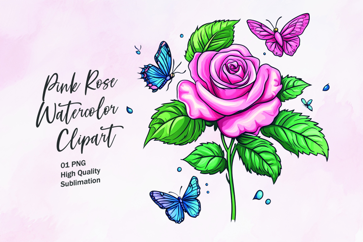 Watercolor Butterfly Clipart Image 20