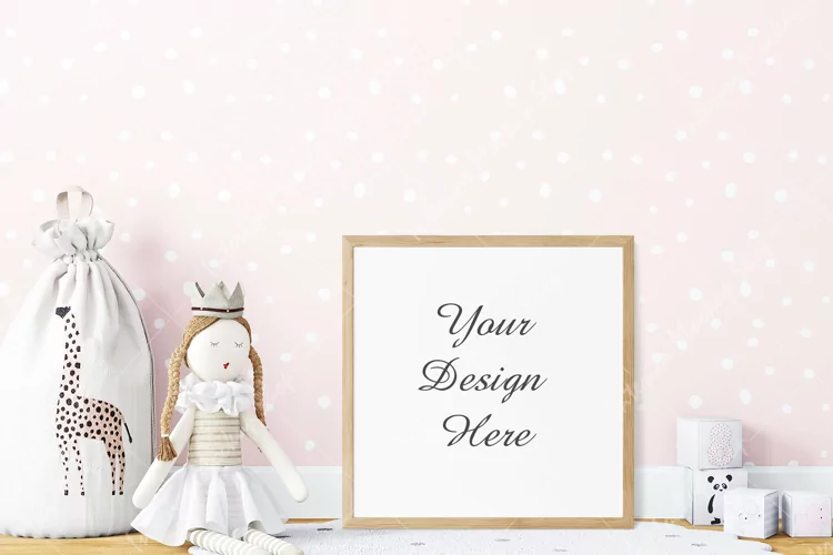 Frame mockup, Kids mockup,Poster Mockup, Mockup in interior
