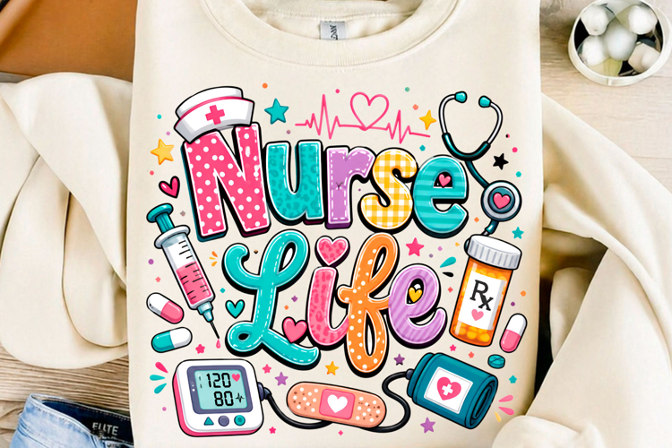 Nurse Life PNG, Medical Shirt example image 1