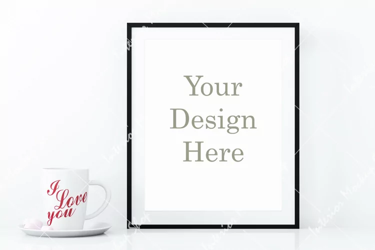Frame Mockup, Mockup in interior, Mockup