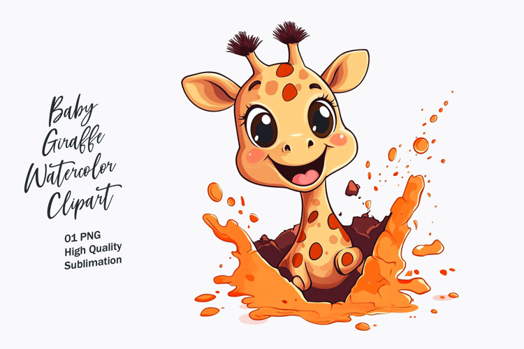 Cute Giraffe Clipart Image 3