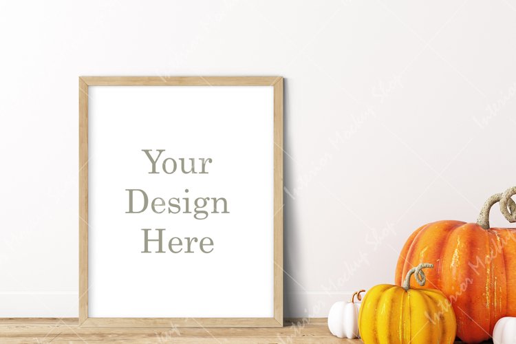 Halloween Frame mockup, poster mockup, interior mockup,