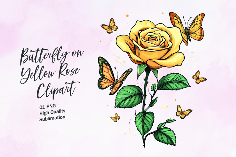Watercolor Butterfly Clipart Image 4