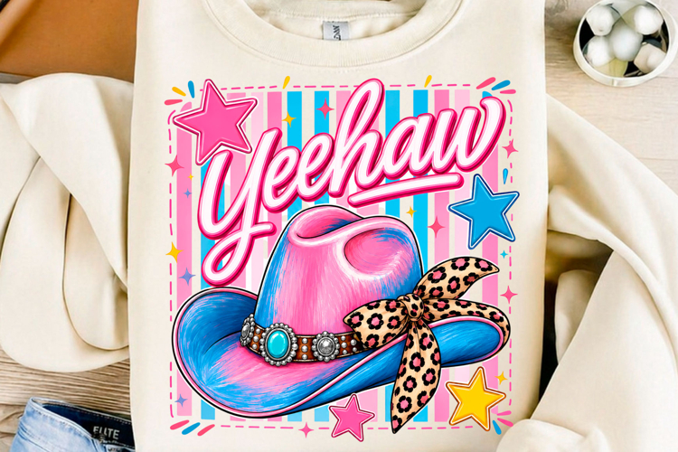 Yeehaw Cowgirl Hat PNG
