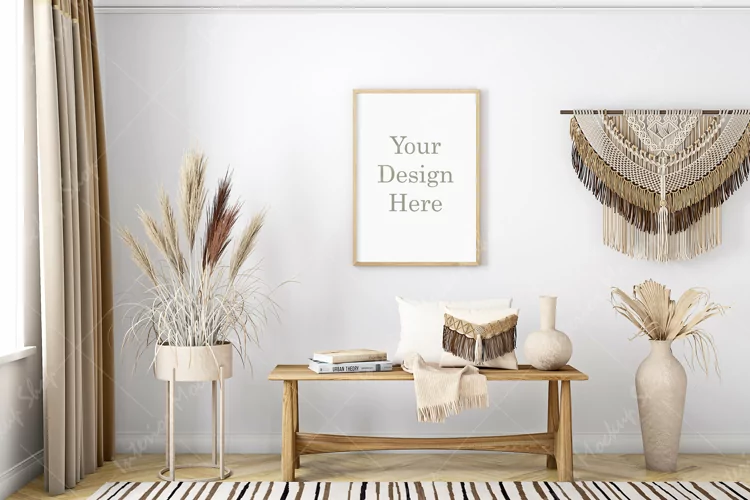 Interior Mockup, Frame Mockup Living Room