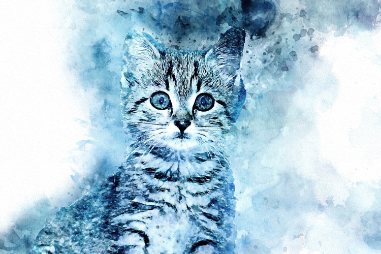 Printable CUTE CAT PORTRAITS 7 different formats Pack 03