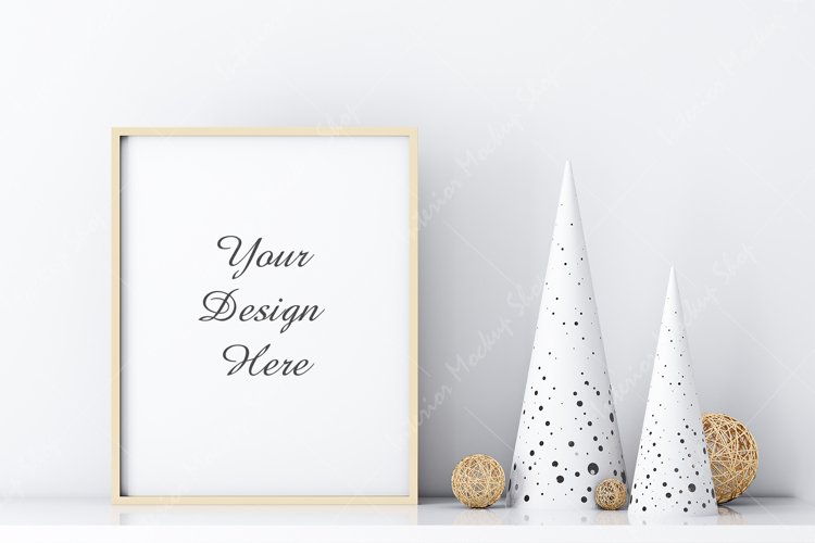 Christmas frame mockup, Christmas Mockup, Frame Mockup example image 1