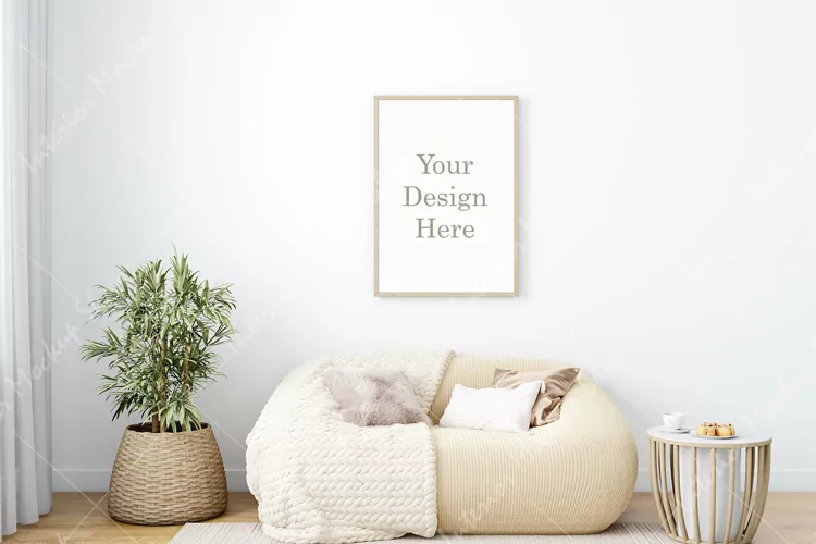 Frame mockup, Poster Mockup, Mockup in interior