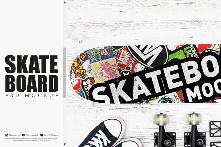 Skateboard Mockup #03