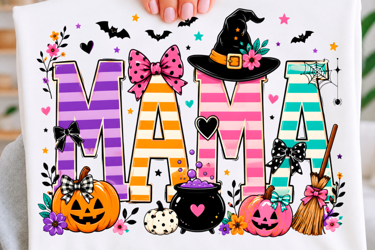 Spooky Halloween Mama Trending Png