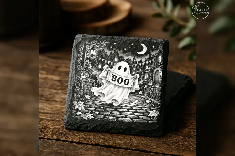 The BOO Banner Parade Cute Spooky Halloween Engraving PNG