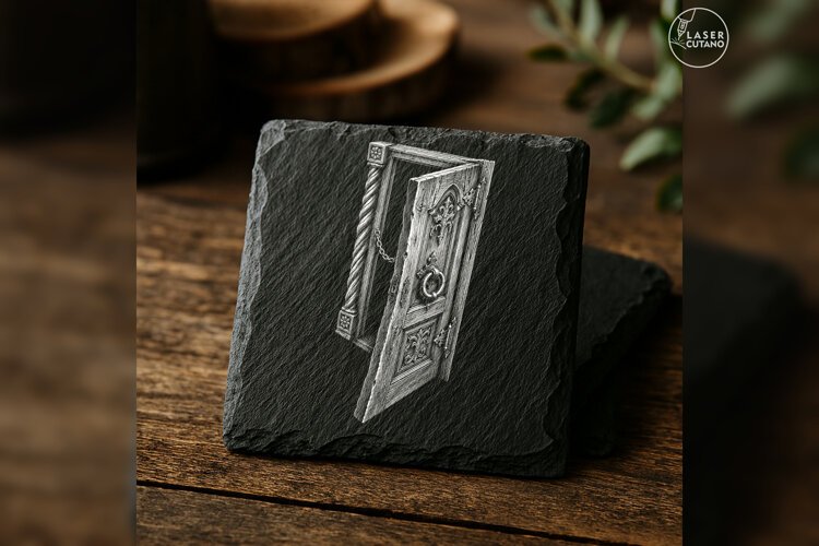 The Crooked Welcome Haunted House Laser Engraving PNG example image 1
