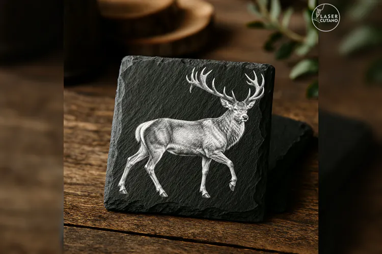 The Bracken Hart Woodland Animal Laser Engraving PNG