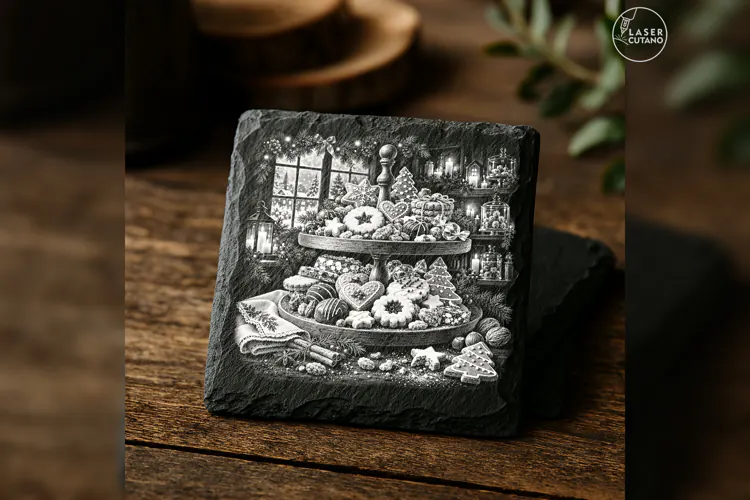 The Confectioner's Christmas Tray Christmas Engraving PNG