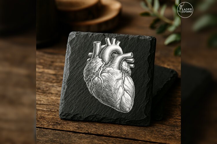 The Living Engine Anatomy Laser Engraving PNG example image 1