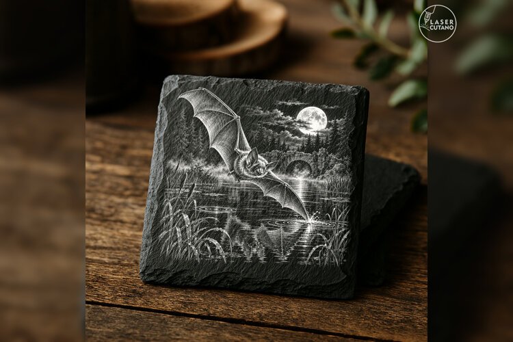 The Blackwater Skimmer Gothic Animal Laser Engraving PNG example image 1