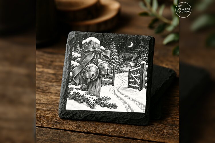 The Bells of Homecoming Classic Christmas Laser Engraving PN example image 1
