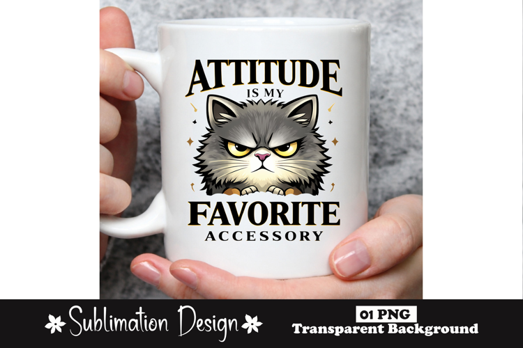 Attitude Is My Favorite Accessory Cat