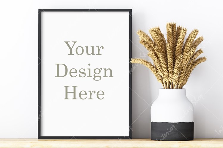 Frame Mockup Minimalist, Black frame mockup example image 1