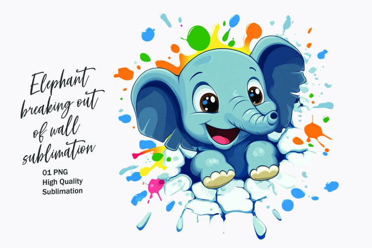 Baby Elephant Clipart Image 7