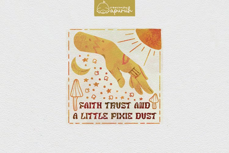 Boho Mystical Quotes Tee 03 example image 1