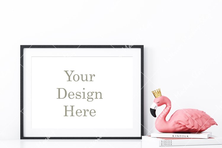 Frame mockup, Poster Mockup, Mockup in interior example image 1
