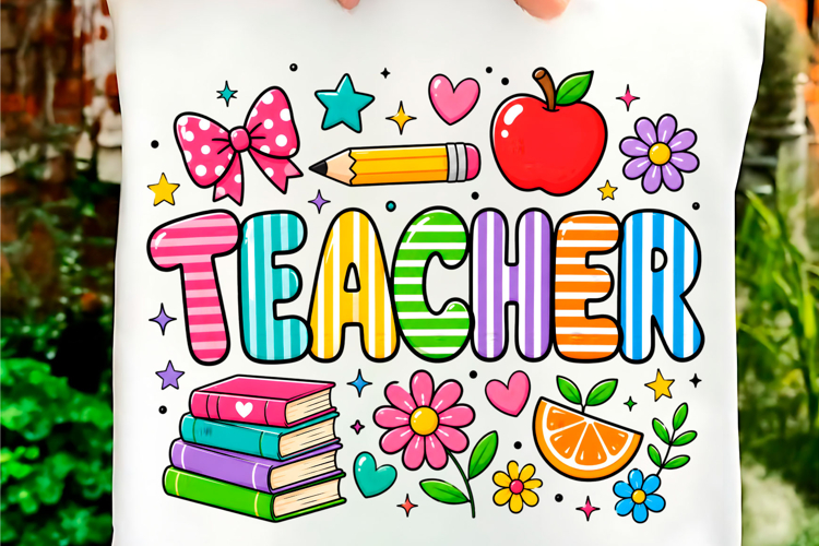 Colorful Preppy Teacher Design