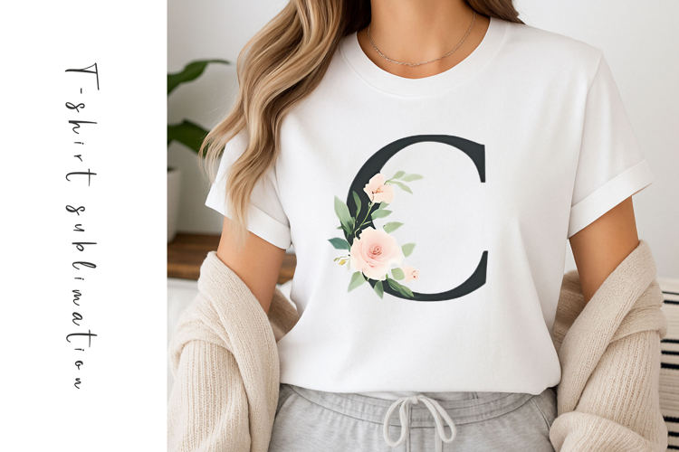 Alphabet, Letters, Monogram, White Flowers