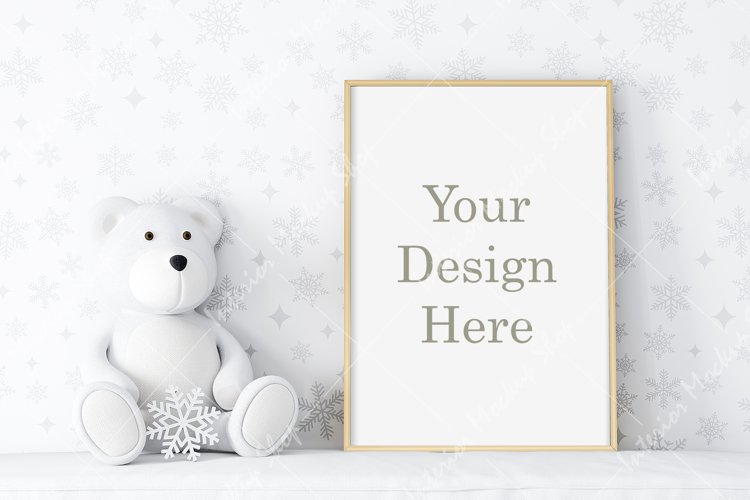 Kids room mockup, Frame mockup, Interior mockup