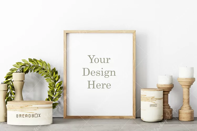 Mockup, Frame Mockup, Kitchen Mockup, Poster Mockup,