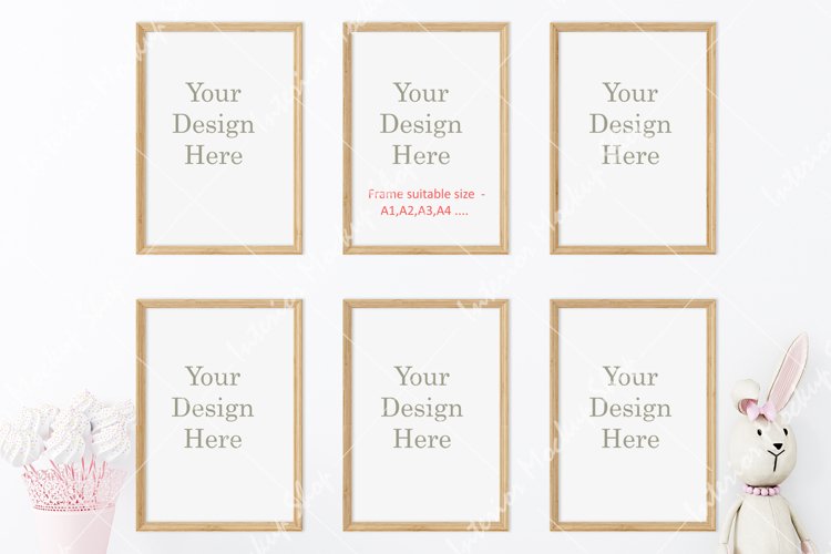 Kids Frame mockup, Poster Mockup, Mockup in interior