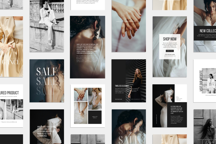 Minimal, Editorial Instagram Social Media Canva Templates