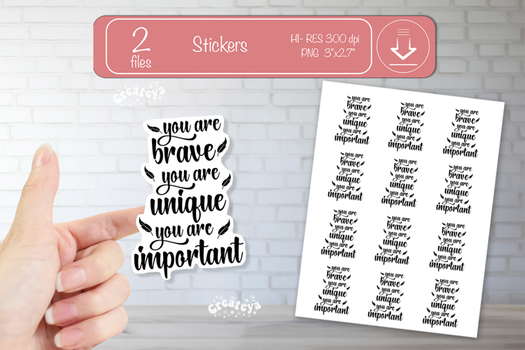 Motivational Quotes Sticker PNG, Inspirational affirmation