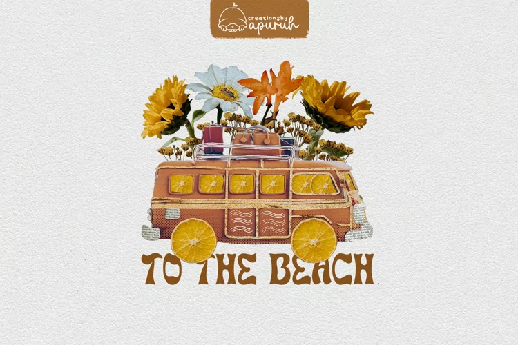 Vintage Summer Collage Sublimation 03