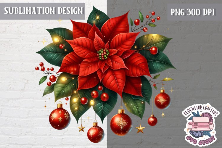 Christmas Floral Svg Image 13