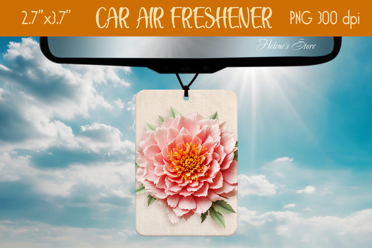 3d Floral Air Freshener Car| Car air freshin sublimating png